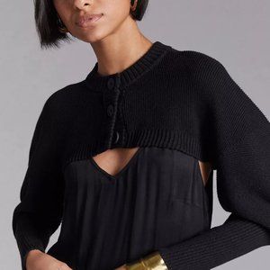 Anthropologie Knit Puff-Sleeved Shrug - NEW with a tag